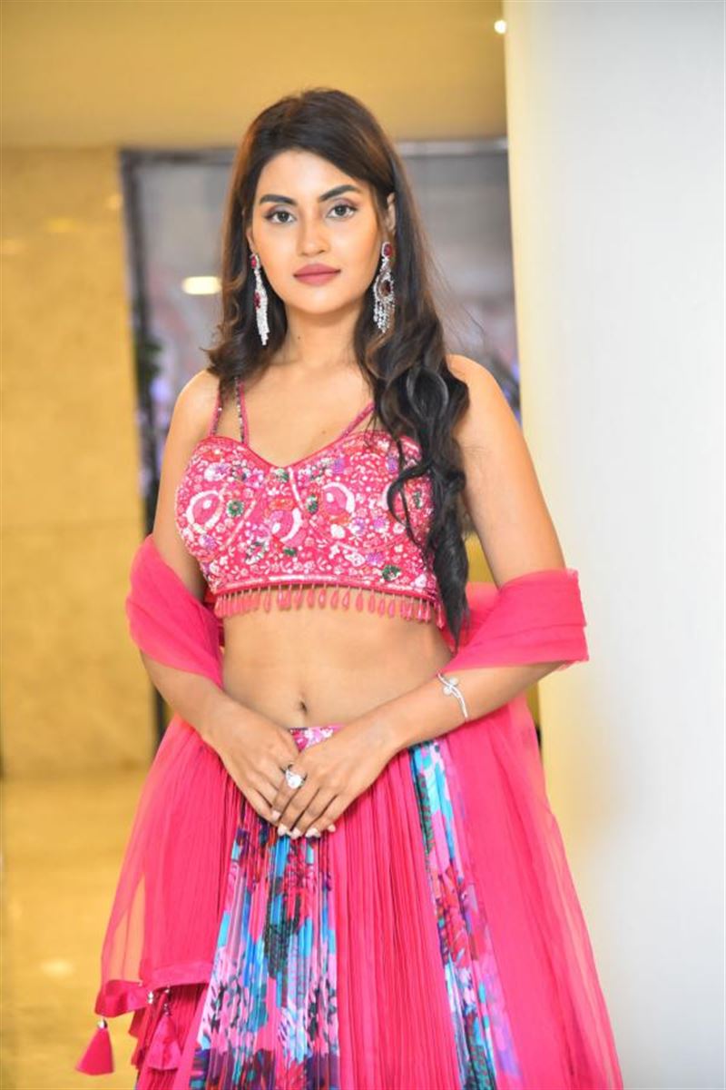 Tollywood Actress Garima Chouhan In Red Lehenga Choli